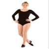 DanzNmotion by Danshuz Women's L/S Leotard S BLACK view 1