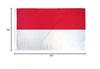 3x5 Monaco Flag Principality Banner French Riviera Pennant view 4