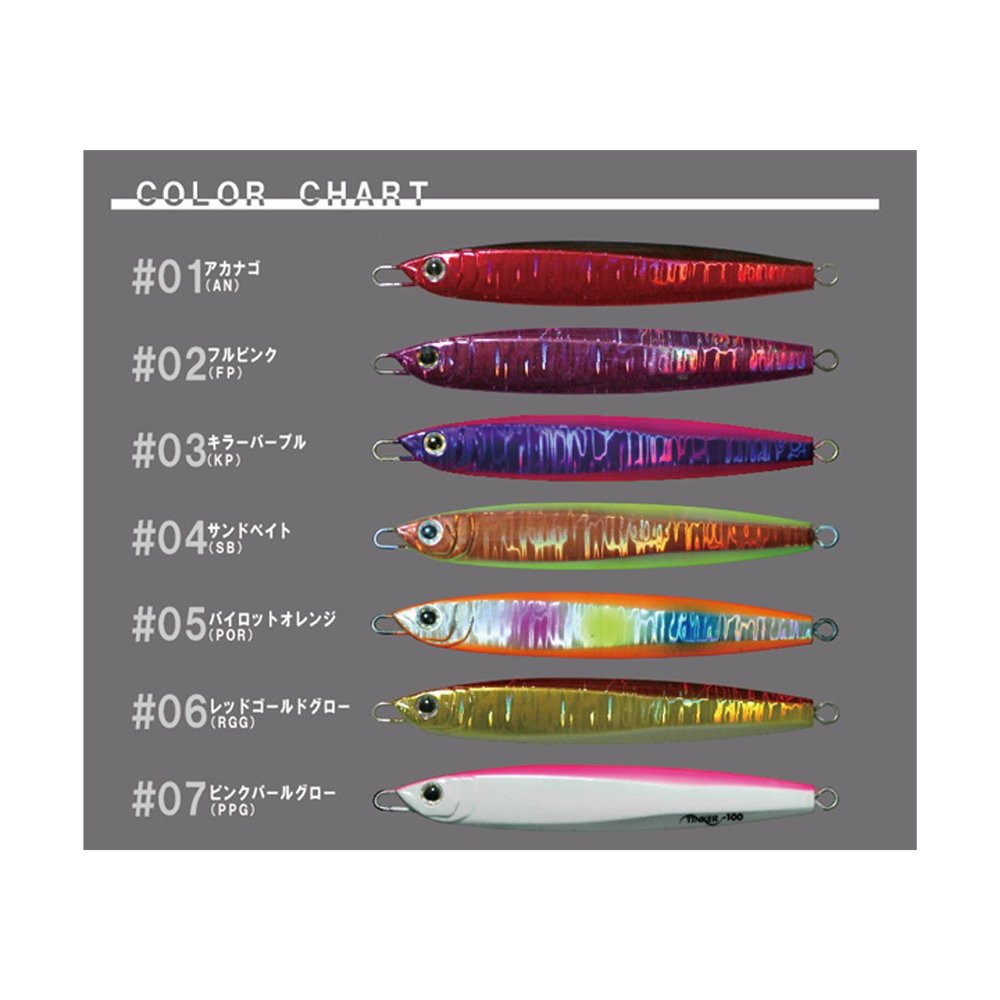 WAKI Metal Jig Lure, Tinker Horseshoe Version, 3.5 oz (100 g), Pink Pearl Glow