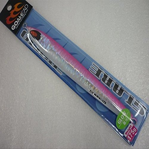 WAKI Metal Jig Lure, Glare, 6.1 oz (175 g), Pink H Glow