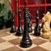 The Leicester Series Chess Set, Box, Board Combination - Ebonized Boxwood and Natural Boxwood - by The House of Staunton view 3
