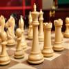 The Leicester Series Chess Set, Box, Board Combination - Ebonized Boxwood and Natural Boxwood - by The House of Staunton view 4