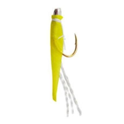 Hayashi Fishing Equipment Seisakusho, 10 Pieces, TOSA Cabaret, Yellow Leather, Glitter Mackerel Mold, Metal Needles, No. 6