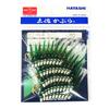 Hayashi Fishing Tackle Seisakusho, 50 Pieces, TOSA Kabura, Green Leather, White Flasher, Mackerel Mold, Metal Needles, No. 14 view 1