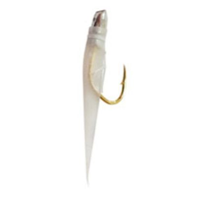 Hayashi Fishing Equipment Seisakusho, 10 Pieces, TOSA Kabura, Medium Head, White Bald Skin Mackerel Mold, Metal Needles, No. 5