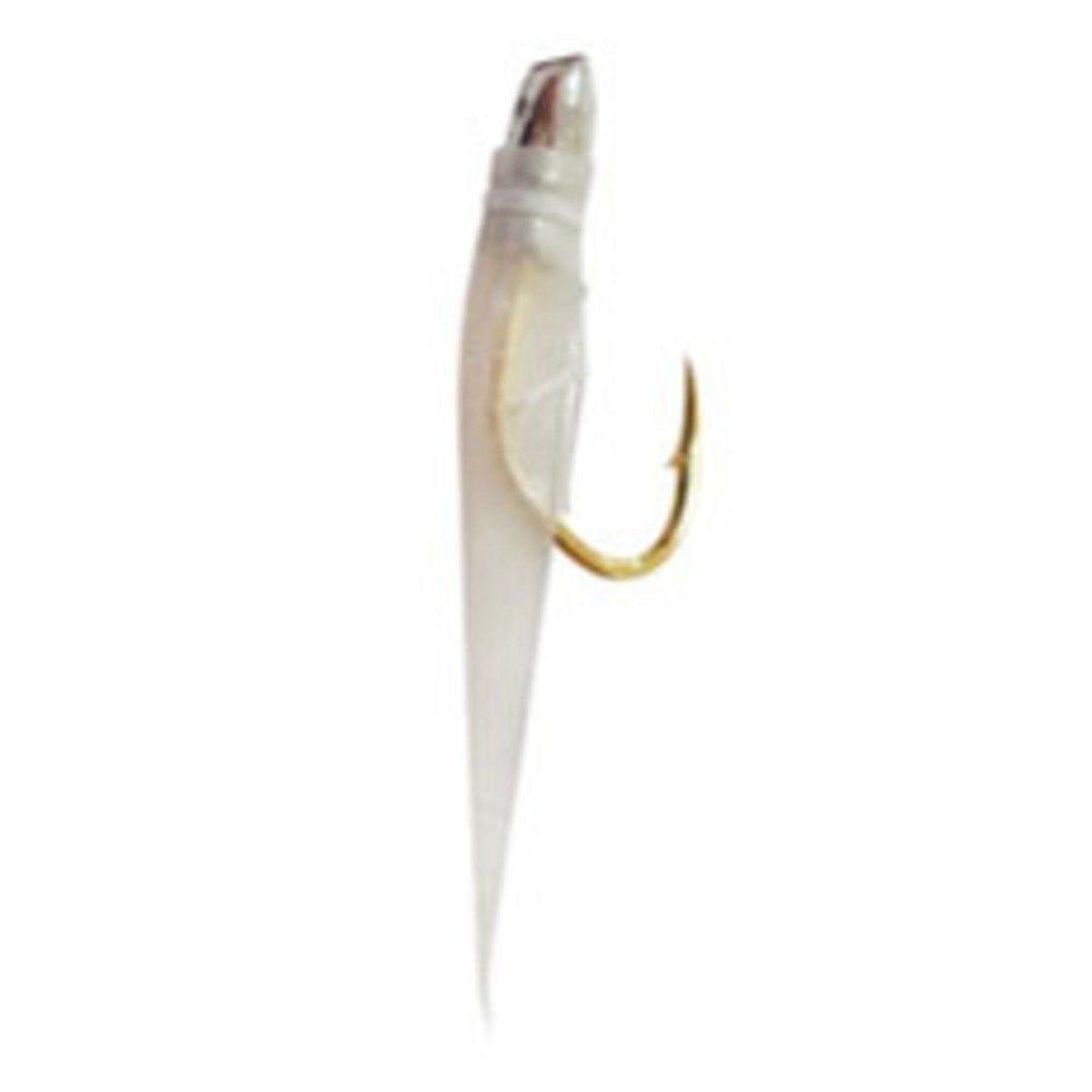 Hayashi Fishing Equipment Seisakusho, 10 Pieces, TOSA Kabura, Medium Head, White Bald Skin Mackerel Mold, Metal Needles, No. 5