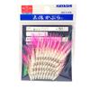 Hayashi Fishing Equipment Seisakusho, 50 Pieces, TOSA Cabara, Aurora Leather, Pink Fur, Metal Needles, No. 12 view 1