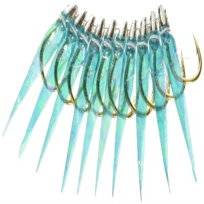 Hayashi Fishing Equipment Seisakusho, 50 Pieces, TOSA Cabaret, Blue Aurora Leather, Round Metal Needles, No. 10