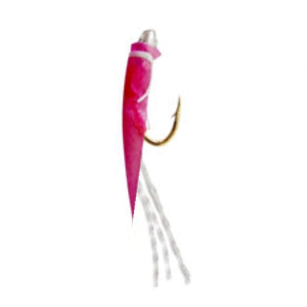 Hayashi Fishing Equipment Seisakusho, 10 Pieces, TOSA Cables, Pink Aurora Leather, Round with Glitter, Gold Needles, No. 5