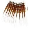 Hayashi Fishing Equipment Seisakusho, 50 Pieces, TOSA Kabura, Brown Leather, White Hair, Mackerel Mold, Metal Needles, No. 8 view 1