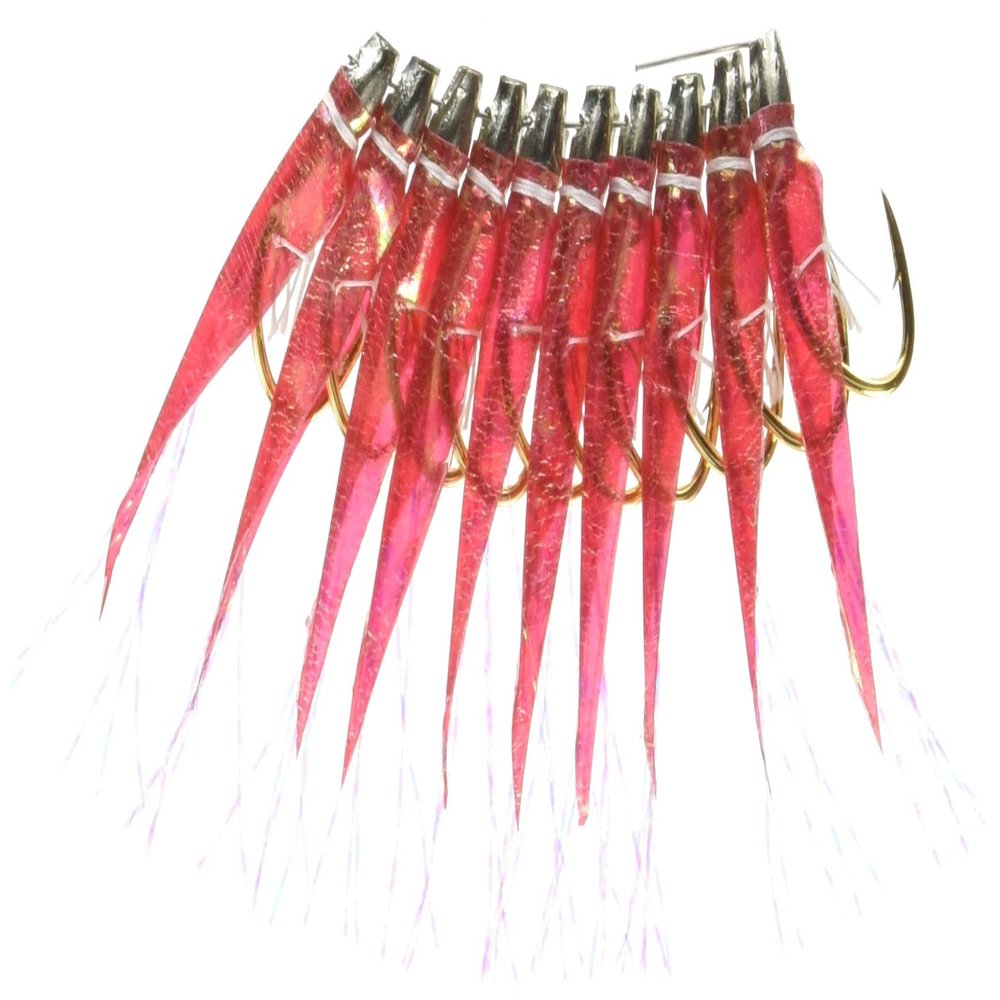 Hayashi Fishing Equipment Seisakusho, 50 Pieces, TOSA Cabaret, Red Aurora Leather, Lure Mackerel Mold, No. 8