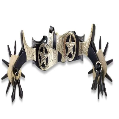 Southwestern Equine Texas Star 10pt Mens/Womens Jingle Bob Spurs