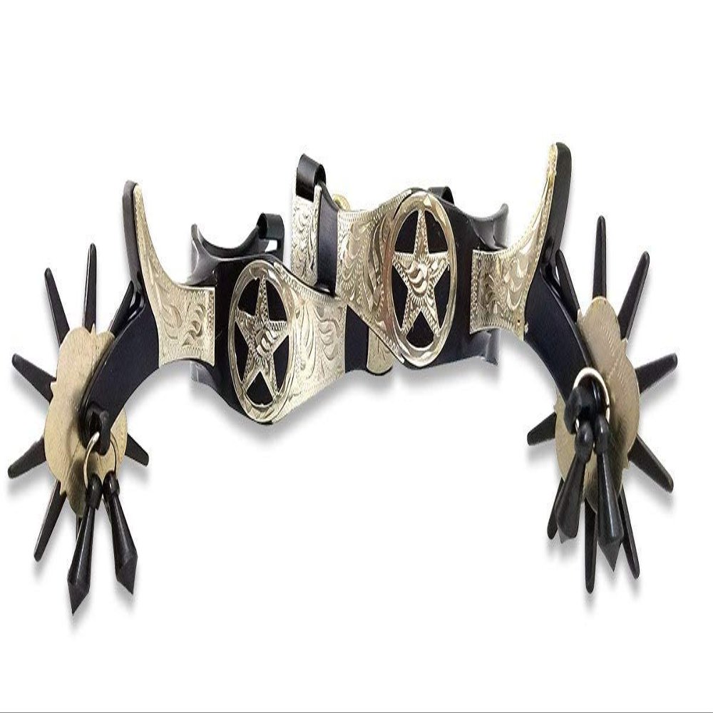 Southwestern Equine Texas Star 10pt Mens/Womens Jingle Bob Spurs