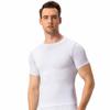 TopTie Men's Compression Short Sleeve T-Shirt, Workout Sports Top, Athletic Base Layer Shirt-White-XXL view 1