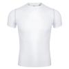 TopTie Men's Compression Short Sleeve T-Shirt, Workout Sports Top, Athletic Base Layer Shirt-White-XXL view 4