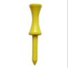 2 3/4" Inch Step Down Golf Tees | Made from Natural Hard Wood | Strong, Light Weight & Biodegradable Material | Pack of 100 - Neon Yellow view 1