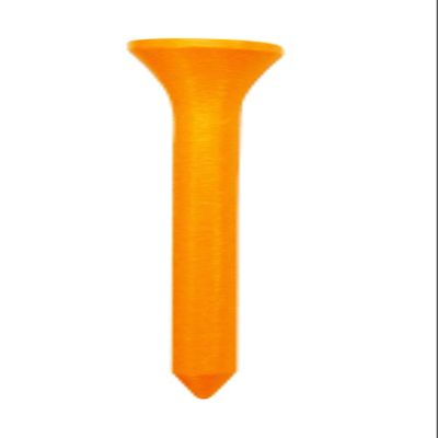 3 1/4" Inch Step Down Golf Tees | Made from Natural Hard Wood | Strong, Light Weight & Biodegradable Material | Pack of 100 - Neon Orange