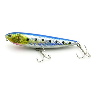 5x Freshwater Saltwater Coarse Sea Crank Salmon Fly Tackle Jerk Fishing Lures Crankbait Baits peche leurres JN-100-02 100mm 14g Pencil