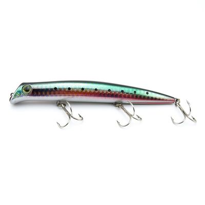 10x Freshwater Saltwater Coarse Sea Crank Fly Hooks Tackle Bass Fishing Lures Crankbait Baits peche leurres SJ-125-15 125mm 15g Pencil