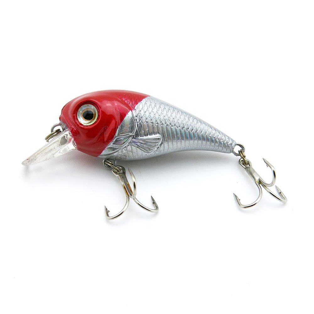 5x Freshwater Saltwater Coarse Sea Crank Trout Fly Hooks Swimbait Fishing Lures Crankbait Baits peche leurres RHA-50-01 50mm 5g