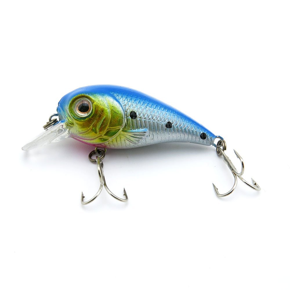 5x Freshwater Saltwater Coarse Sea Crank Trout Fly Hooks Jerk Fishing Lures Crankbait Baits peche leurres RHA-50-02 50mm 5g