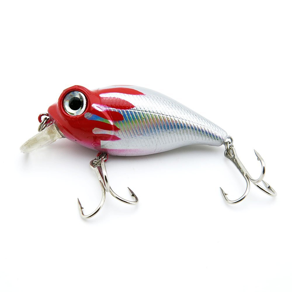 10x Freshwater Saltwater Coarse Sea Crank Salmon illex Bass truite Fishing Lures Crankbait Baits peche leurres DT-65-21 60mm 10g