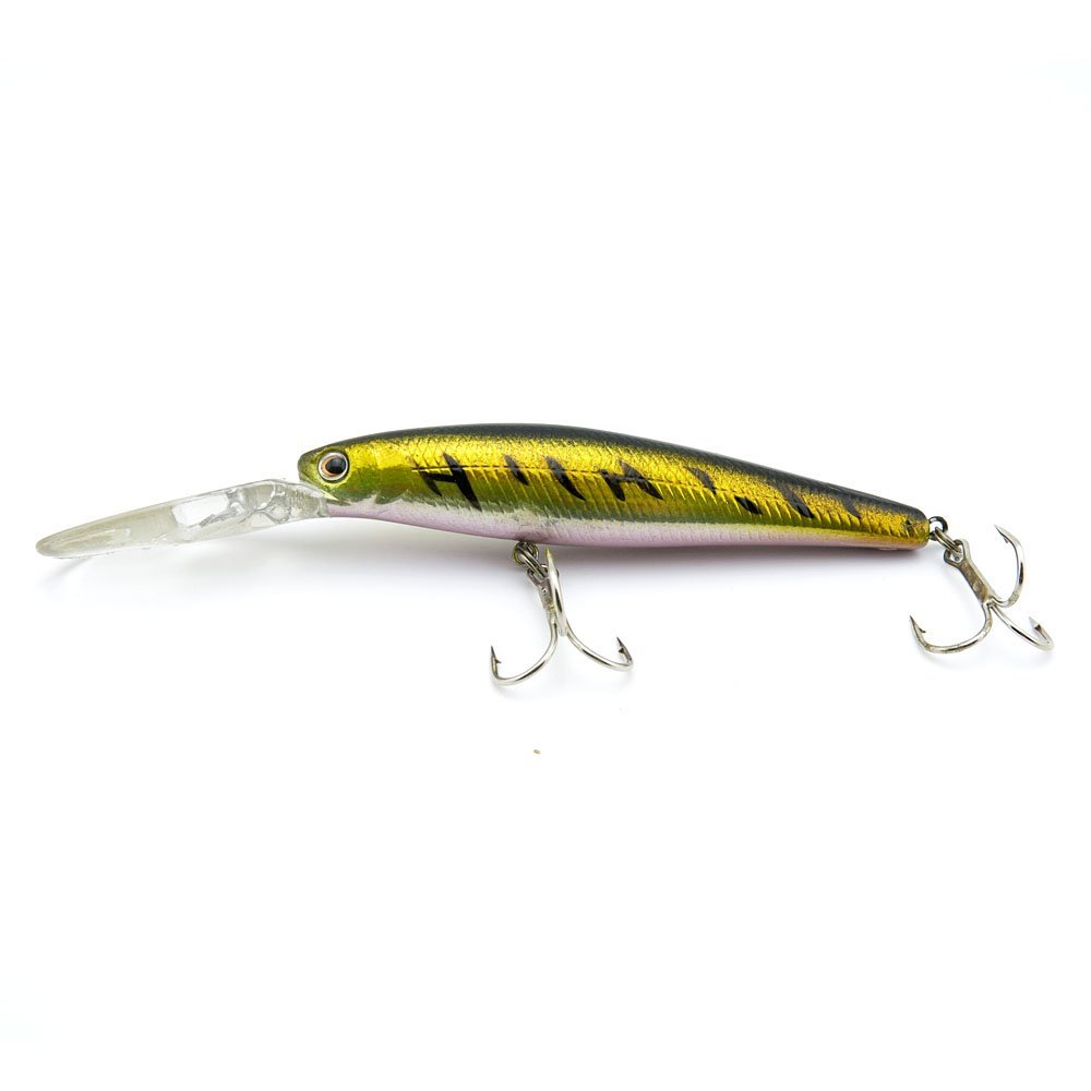 10x Freshwater Saltwater Coarse Sea Crank Salmon Hooks Bass truite Fishing Lures Crankbait Baits peche leurres LM-130-07 130mm 14g Minnow