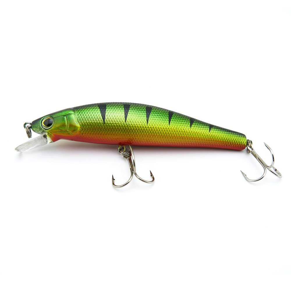 10x Freshwater Saltwater Coarse Sea Crank Salmon Hooks Swimbait truite Fishing Lures Crankbait Baits peche leurres LX-110-08 110mm 15g Minnow