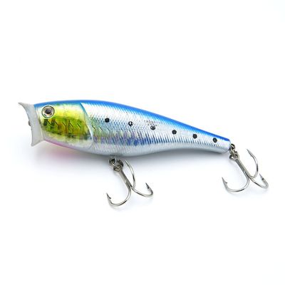 10x Freshwater Saltwater Coarse Sea Crank Salmon Tackle Hard Fishing Lures Crankbait Baits peche leurres QG-100-02 95mm 16g Popper