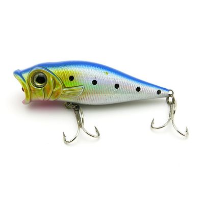 5x Freshwater Saltwater Coarse Sea Crank Salmon illex Pike Hard Fishing Lures Crankbait Baits peche leurres GX-70-02 70mm 9g Popper