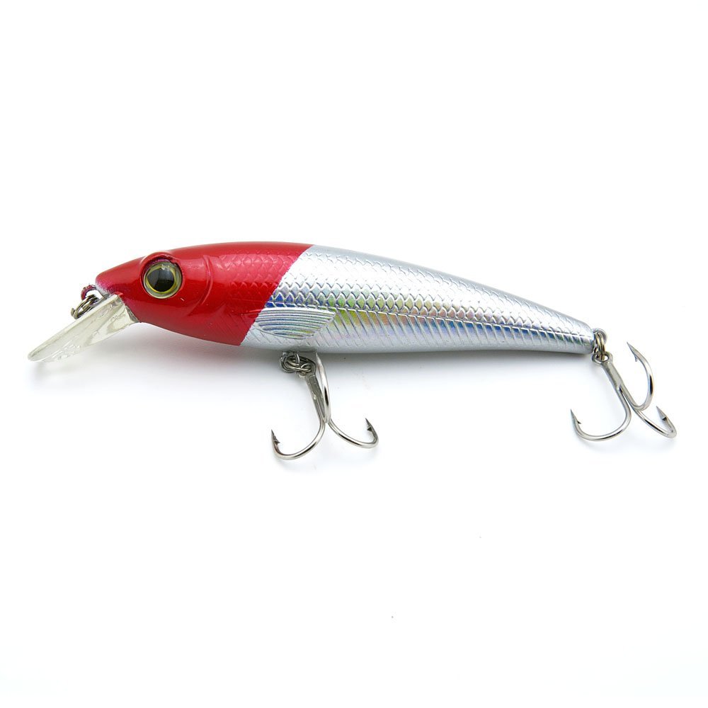 5x Freshwater Saltwater Coarse Sea Crank Hooks Tackle Swimbait Fishing Lures Crankbait Baits peche leurres YC-90-01 90mm 12g Minnow