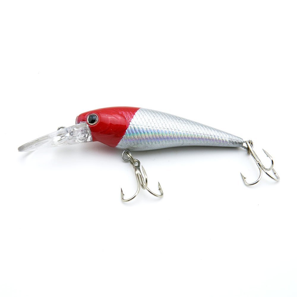 5x Freshwater Saltwater Coarse Sea Crank Hooks Tackle Jerk Fishing Lures Crankbait Baits peche leurres YD-70-01 70mm 5g Minnow