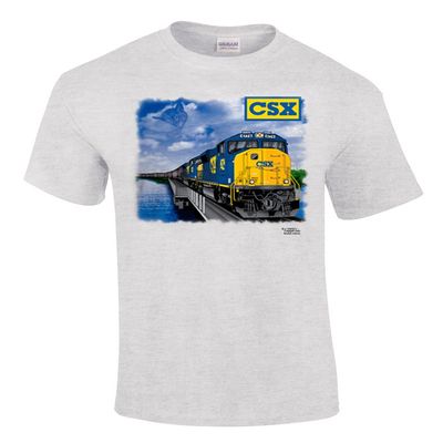 Daylight Sales CSX Chessie Lives SD70ACe Authentic Railroad T-Shirt [35] (Adult, XX-Large, Grey)