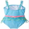 Candlesticks Baby Girls' Kissing Fish Blue Swimsuit, Turquoise, 24 Months view 2