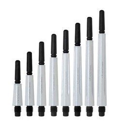 NineDartOut.us Fit Shaft Carbon White Pearl Normal 4 Pack (Spinning) (#1-13.0mm - Extra Short)