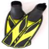 Atomic Full Foot Split FINS HIGH Energy Compound Scuba Diving (Yellow, 7.5-8.5) view 1