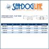 AMRS-040112-1 12" Sea Dog Open Base Galvanized Cast Iron Dock Cleat (2 Count) view 2