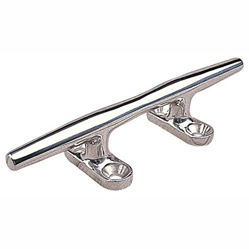 AMRS-041606-1 6" Marine Stainless Steel Open Base Cleat (2 Count)