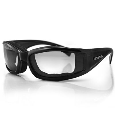 Bobster Eyewear BINV101, Invader Sunglasses, Black Frame, Photochromic / Transition Lenses