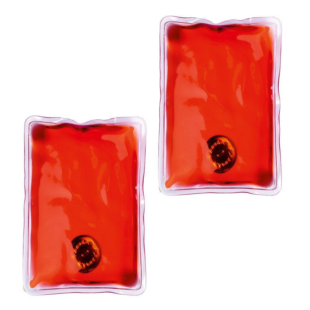 eBuyGB Pack of 2 Reusable Instant Gel Hand Warmer (Red Rectangle)
