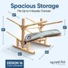 Log Kayak Rack - 4-Place Kayak/Canoe Rack, Freestanding Kayak Storage Rack, Kayak Racks for Outdoor Storage, SUP or Canoe Storage Rack - Unfinished view 2
