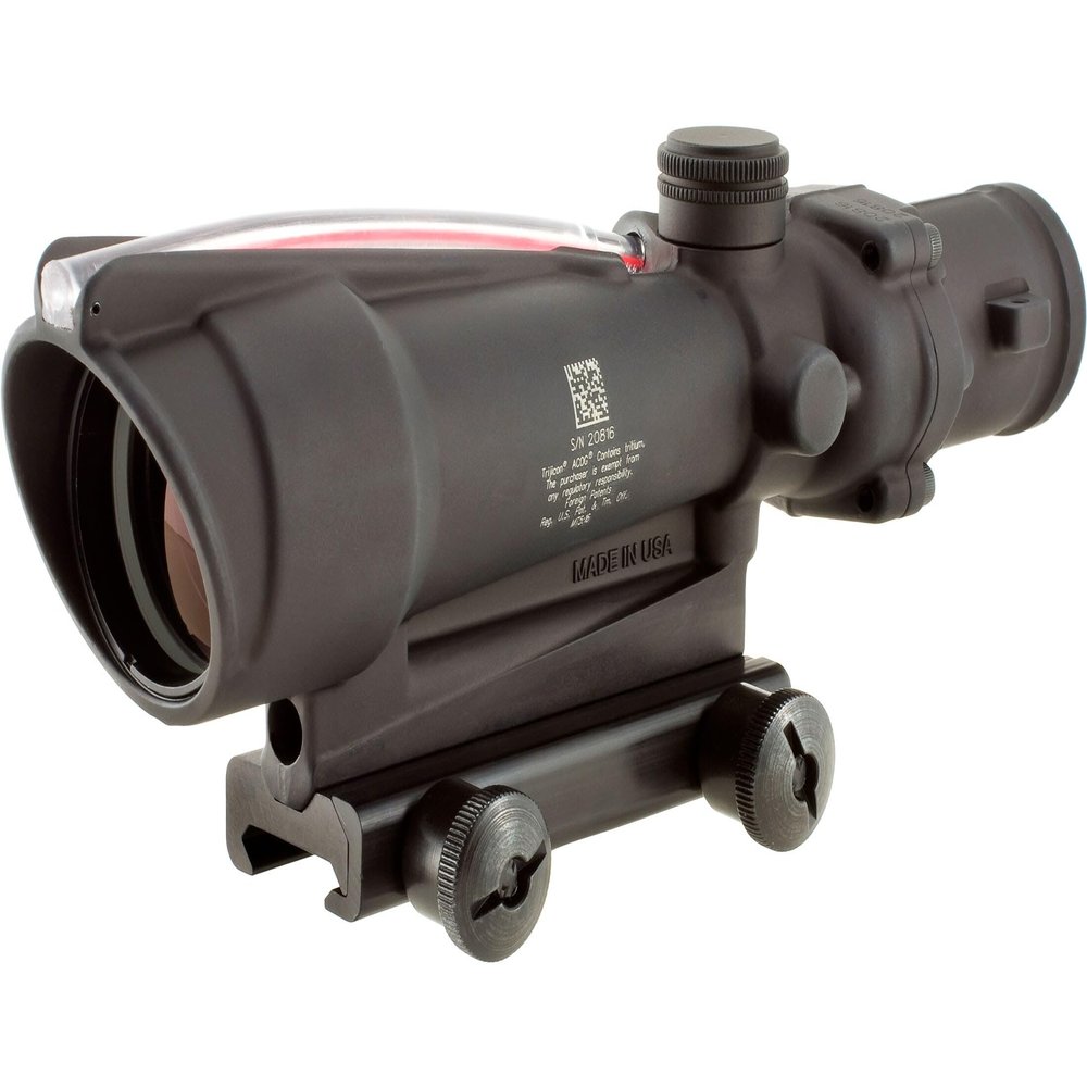 Trijicon TA11-D-100291 ACOG 3.5x35mm Dual Illuminatedx 40mm, Red Chevron M193 Reticle with TA51 Mount, Black