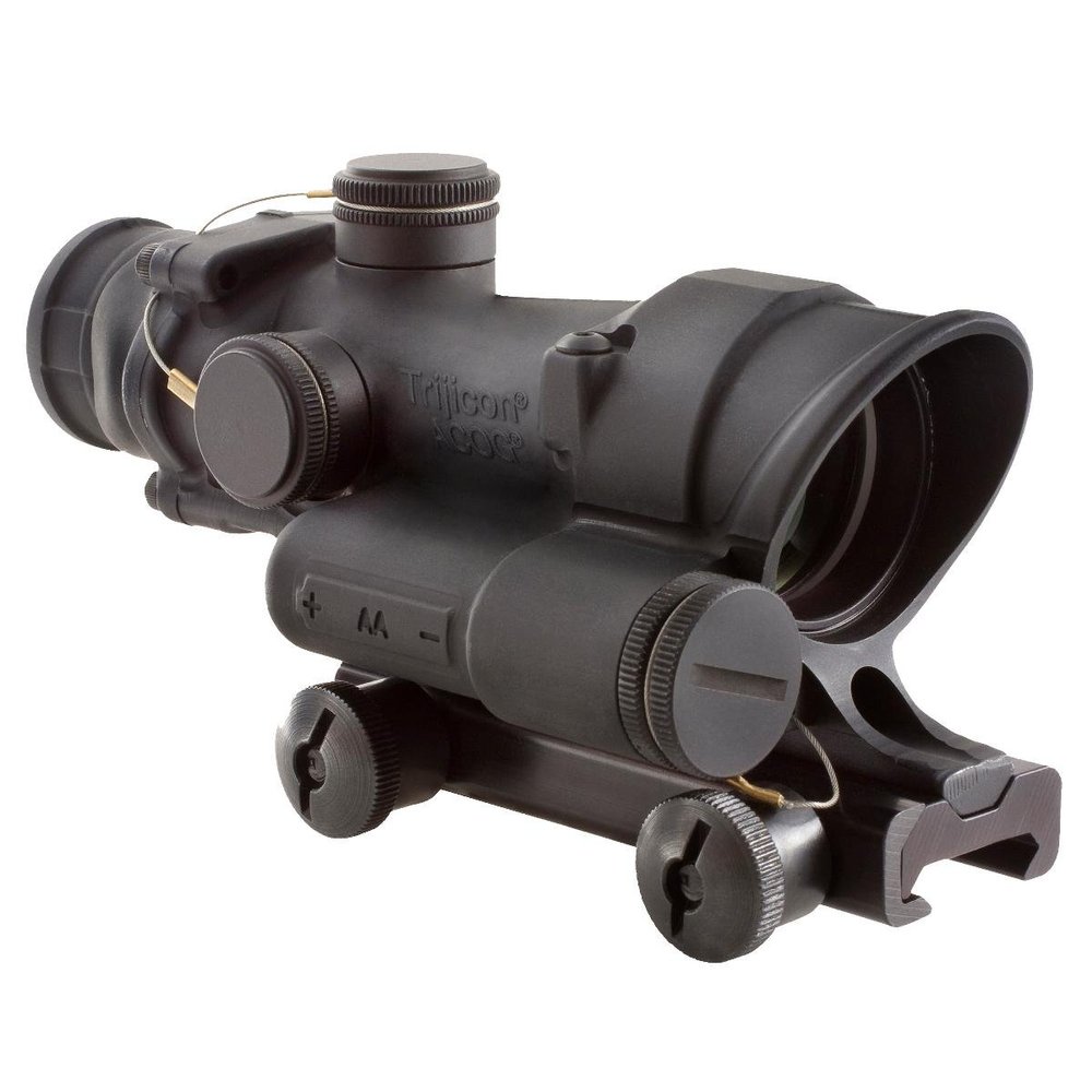 Trijicon TA02-C-100432 ACOG 4x32mm LED Illuminatedx 40mm, Green, .300 Blackout Crosshair Reticle with TA51 Mount, Black