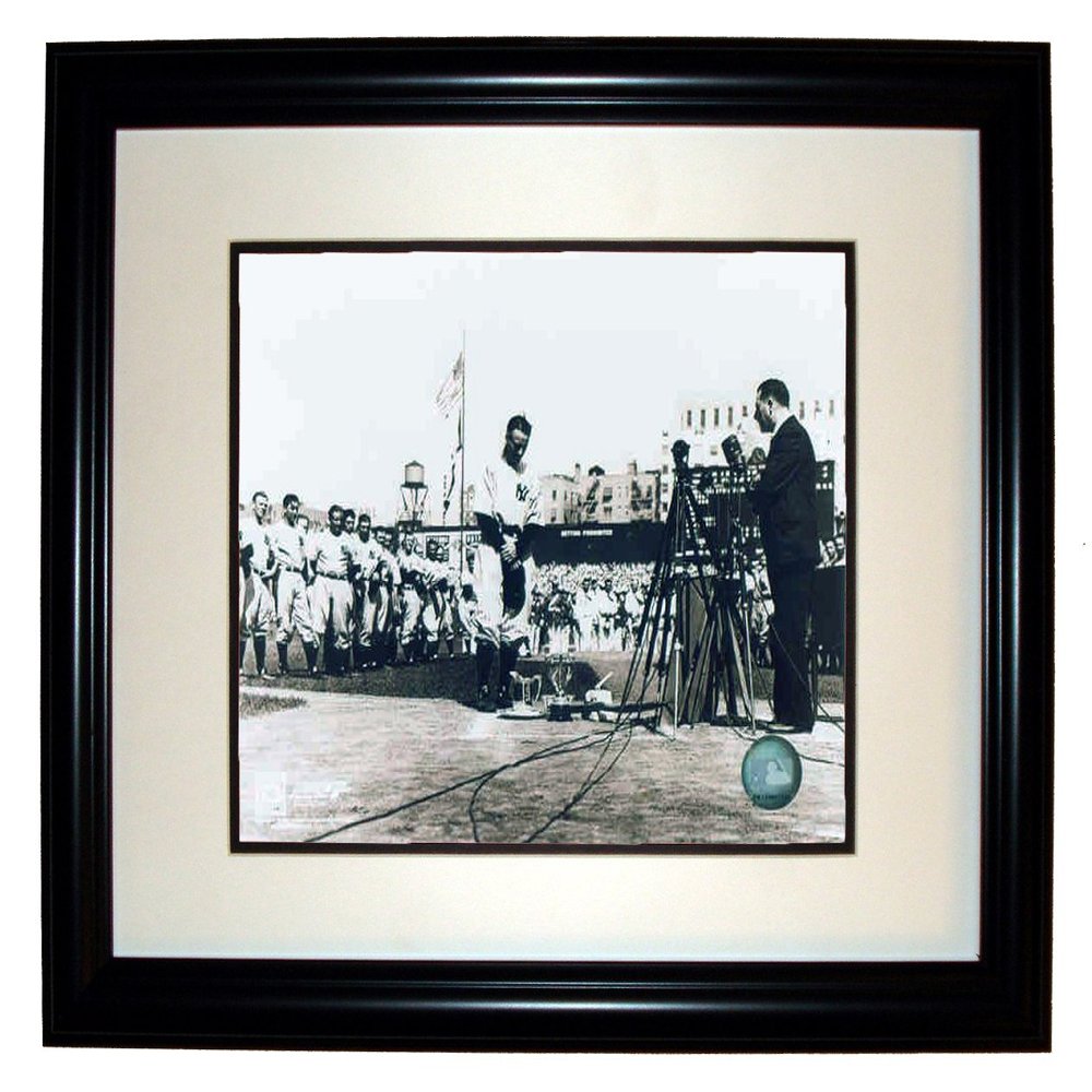 Collectiblia Lou Gehrig NY Yankees 8x10 Photo 11x14 Black Frame #12