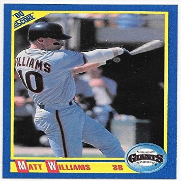 Matt Williams 1990 Score San Francisco Giants Card #503