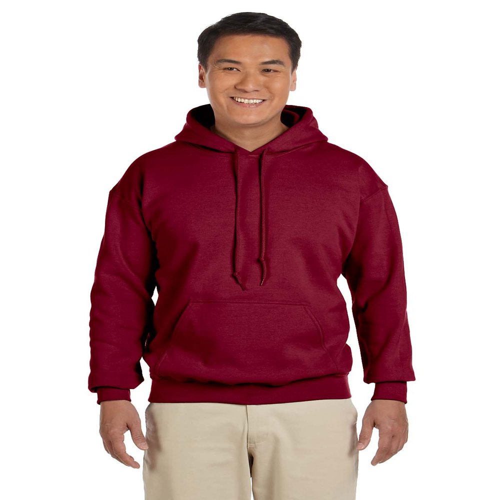 18500 Gildan Adult Heavy Blend Hooded Sweatshirt - Antique Cherry Red (50/50) - Xxx-Large