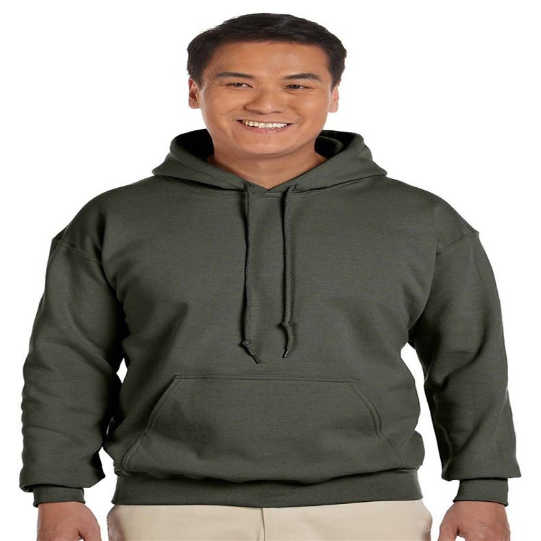 18500 Gildan Adult Heavy Blend Hooded Sweatshirt - Military Green - Xx-Large