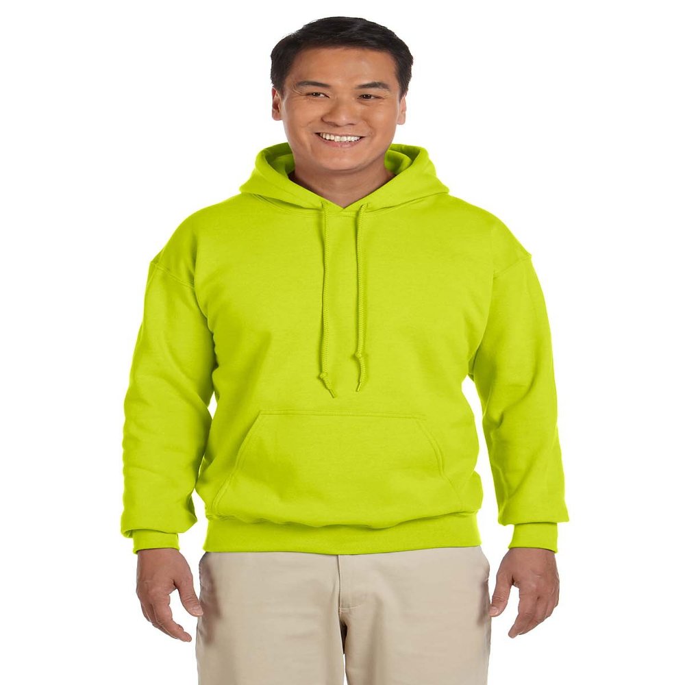 18500 Gildan Adult Heavy Blend Hooded Sweatshirt - Safety Green - Xxxx-Large
