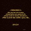 Kerusso May The Lord Be with You Scripture Black Cotton Crew Neck T-Shirt, Small view 3