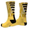 VictoryStore Kappa Alpha Theta Performance Crew Sock - Zebra Pattern view 1